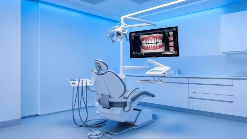 Sala operativa di uno studio dentistico moderno — concept sito web 4 Web Lab