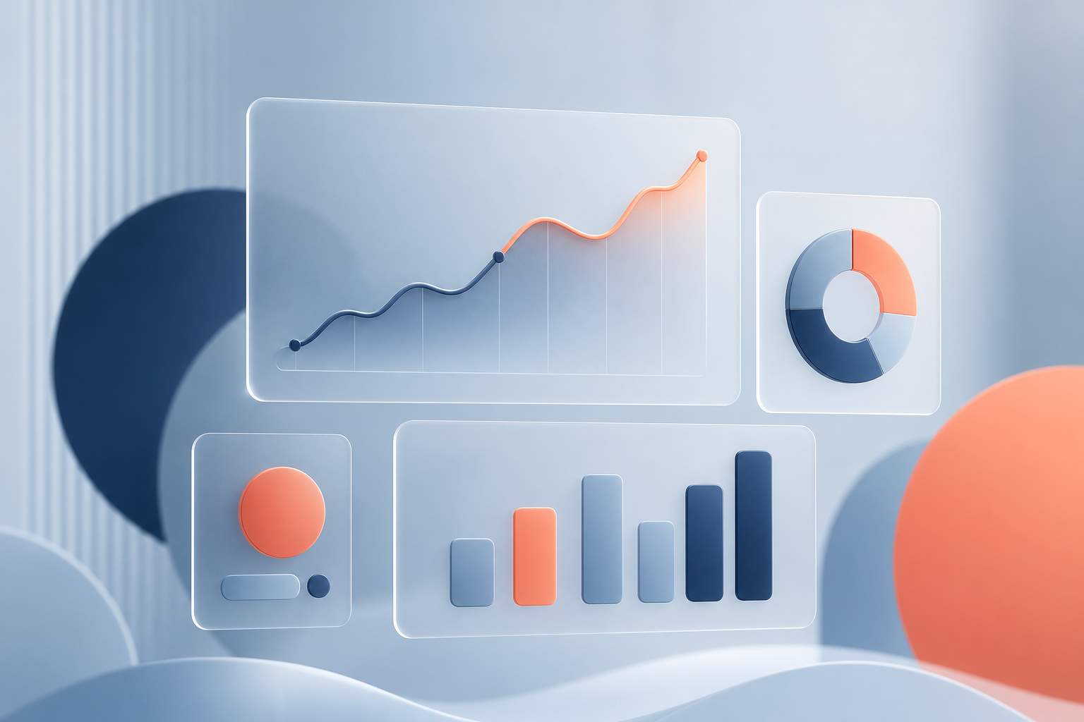 Dashboard analytics campagne Google ADS con grafico di crescita lead