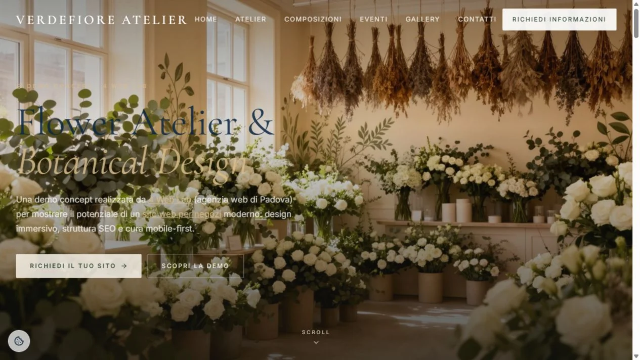 Hero del concept Atelier Flora