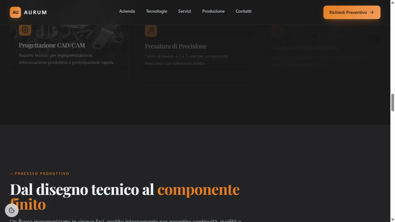 Sezione centrale del concept Aurum