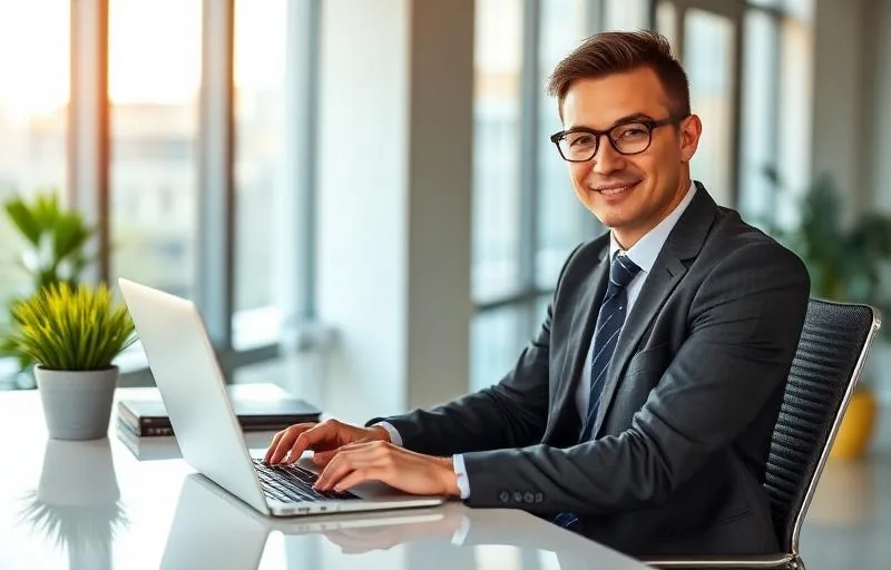 Professionista al lavoro